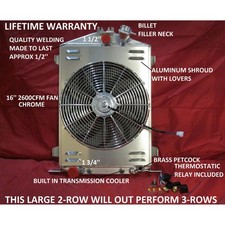 1932 Ford Streetrat Rod Aluminum Radiator Hihigh Boy Shroud Fan Ford Motor