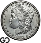 1896-O Morgan Silver Dollar Coin, Choice AU Details Better Date