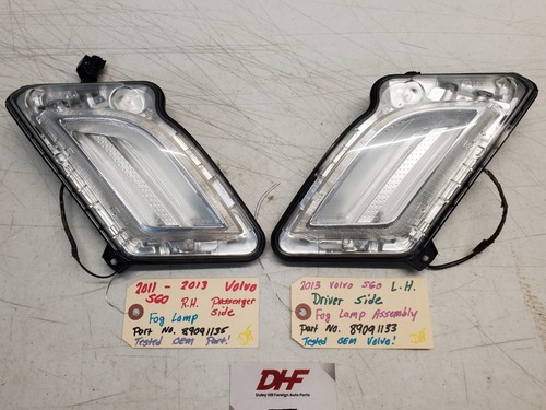 2011 Thru 2013 Volvo S60 Front Running Light Pair!! OEM Both Tested!! Nice!!! - Picture 4 of 18