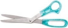 Bulk Buy: Allary Imports Scissors Bent Trim 8 1/2in. Assorted Colors 6-Pack