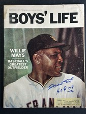 Willie Mays HOF Giants Signed 1966 Boys Life Complete Magazine AUTO JSA LOA