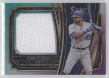 2020 Panini Select Rookie Jumbo Swatches Tri-Color Prizm 98/99 Edwin Rios z5b