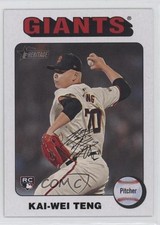 2024 Topps Heritage High Number White Border Kai-Wei Teng #638 05ns