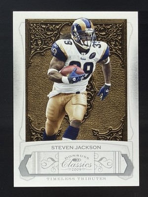 Steven Jackson 39/100 Timeless Tributes Jersey Match 2009 Donruss Clasiccs