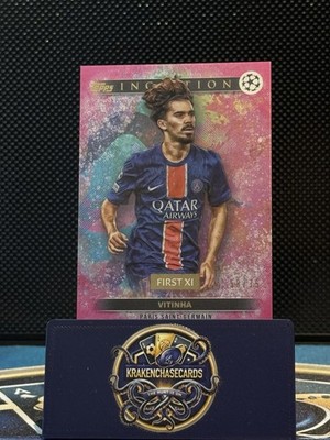 Vitinha - 2024-25 Topps Inception UCC Pink First XI /75 - PSG