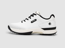 FitVille Mens 7.5 41 Golf Shoes Extra Wide Fit Diabetic Spiked Trainers White