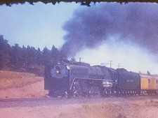 8mm 1972 Film Union Pacific Steam Locomotive 8444 1970s Home Movie Railfan Trip