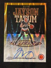 2025 Topps Chrome McDonalds JAYSON TATUM Legends Orange Wave Refractor Auto 1/10