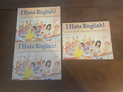 Lot of 3, I Hate English, Ellen Levin, Paperback, Very Good, Scholastic, 1989