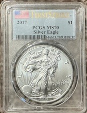 2012 $1 Silver Eagle First Strike (Regular Strike) Silver Eagles