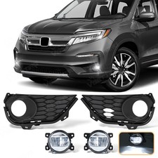 Led Fog Light Set For 2019-2022 Honda Pilot Front Driver Lamps Wire Switch Kits Led Fog Light Set For 2019-2022 Honda Pilot Front Driver Lamps Wire Switch Kits