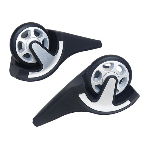 2x Gepäck Rollen Ersatz Reisetasche Ecke Richtung Verschleißfest - Bild 3 von 7