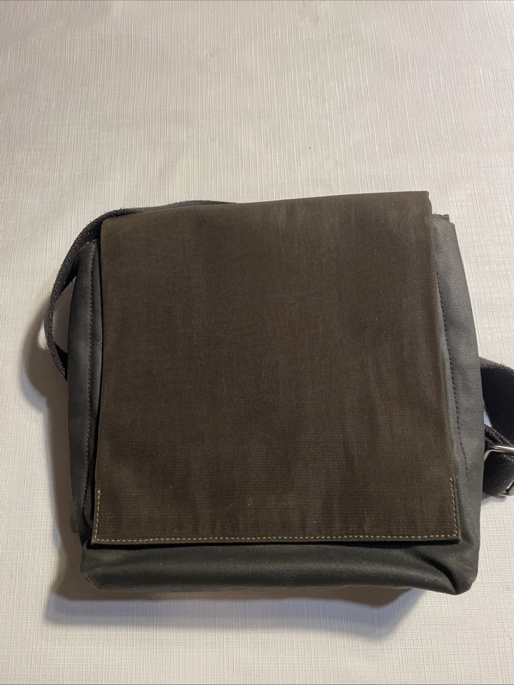 Bolso Bandolera Skagen Dinamarca Unisex Cuero/Lona Verde/Negro Foto 2 de 4