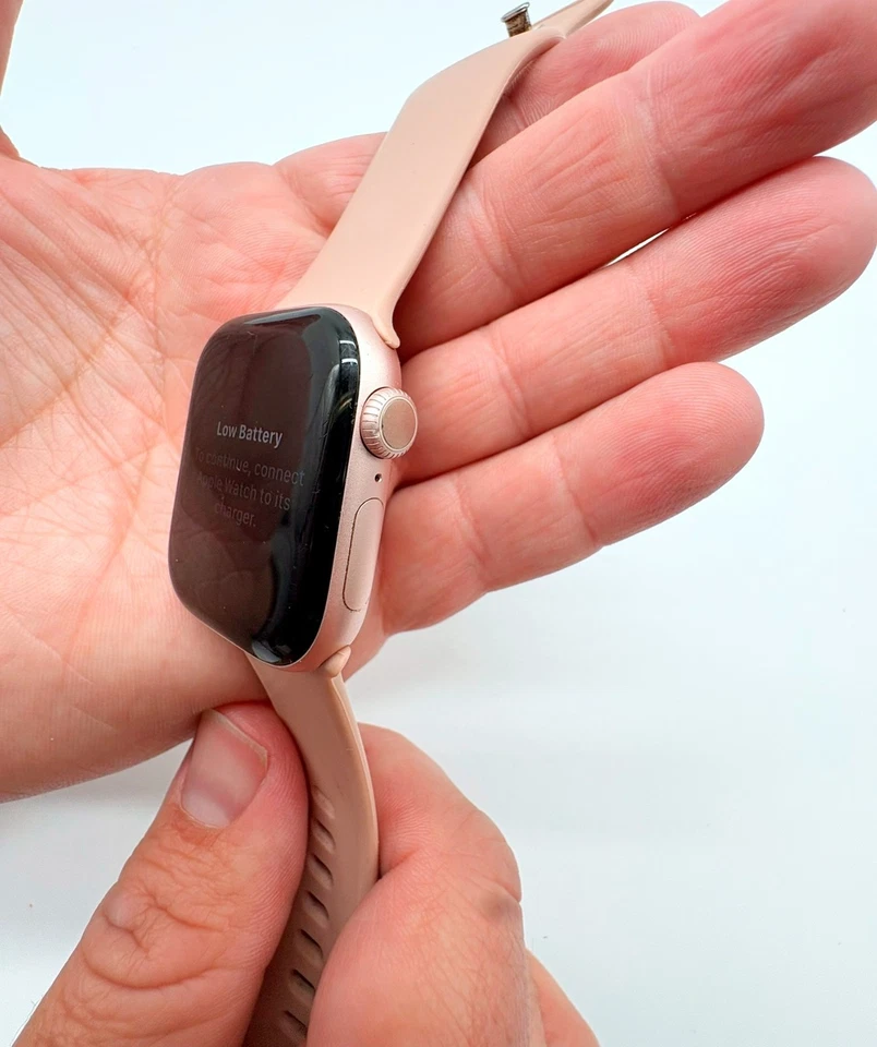 Apple Watch Series 10 (42mm, GPS) Pink Sand Aluminum – 100% Battery + Extra Bnds - Image 4 of 4