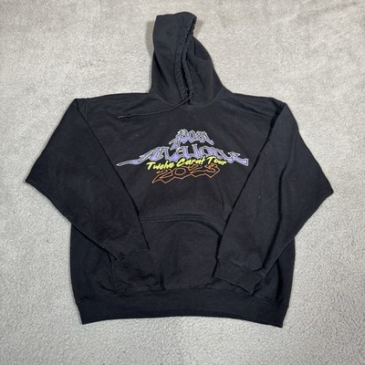 Post Malone Hoodie Mens Extra Large Black 12 Carat Tour Concert Sweatshirt 2022