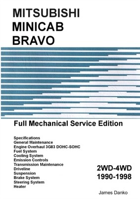Danko - Mitsubishi Minicab-Bravo Full Mechanical Service Manual - New  - X555z