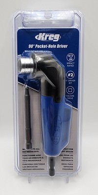 Kreg 90-Degree Pocket Hole Driver Drill Attachment with 3 in. Square Drive Bit