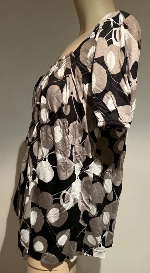 New Jersey Print Top Tshirt size medium UK 12/14 French Connection eBay