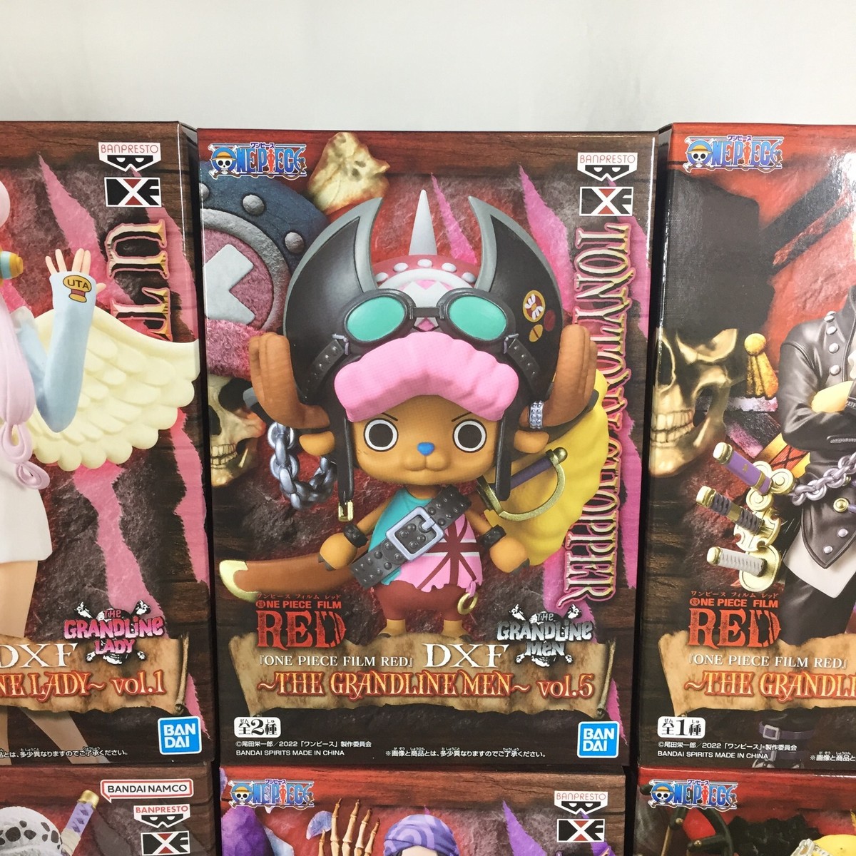 One Piece Figure DXF FILM RED Grandline Men Luffy Zoro Set