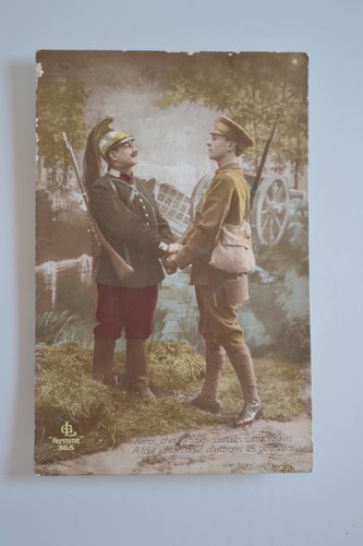 Ancienne Carte Postale Patriotique Française - Thème Militaire - Collection CPA