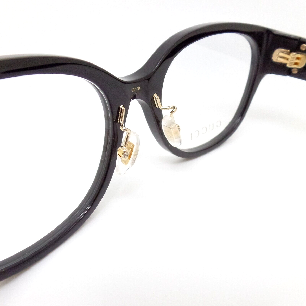 Gucci GG1411OK 001 Black w Nose Pads New RX Eyeglasses