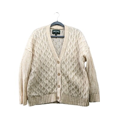 UND LOOSE CABLE KNIT CARDIGAN AMERI