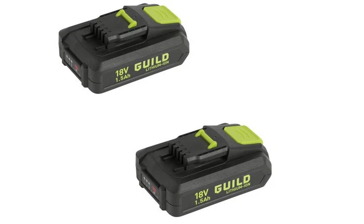 Perceuse sans fil Guild avec 2 piles 18V 1 5Ah