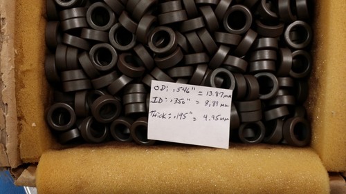 (50 PCS) T14/9/5-3S4 Toroids, Ferrite Ring Cores 14 x 9 x 5 mm Round - Picture 2 of 7