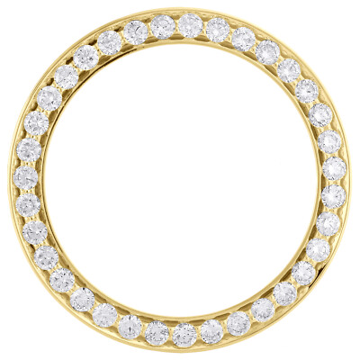 14K Gelbgold Beadset Diamant Lünette Für 36mm Rolex Datejust Tag-Datum 3.50 CT