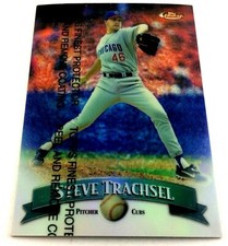 1998 Topps Finest Refractor Steve Trachsel Parallel Card #49 Chicago Cubs