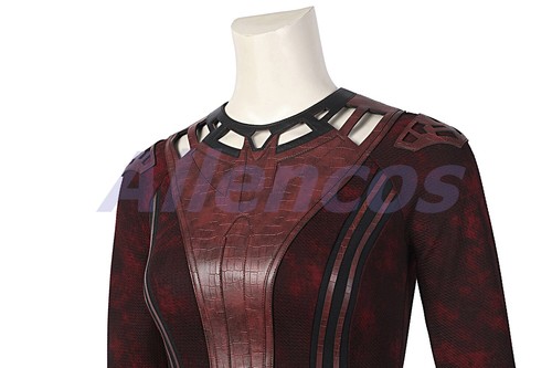 Disfraz de Bruja Escarlata Wanda Doctor Extraño Cosplay Traje Conjunto Completo - Imagen 10 de 20