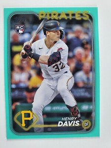 2024 Topps 295 Henry Davis Rookie Aqua Parallel