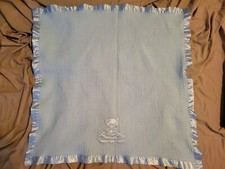 Little Beginnings Blue Bear Waffle Security Blanket Heaven Sent