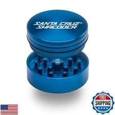 Santa Cruz Shredder Metal Herb Grinder Knurled Top for Stronger Grip 2-Piece 