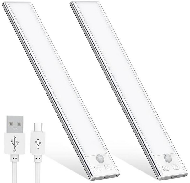 Éclairage LED rechargeable OUILA fini les placards sombres avec ce blanc 6000K