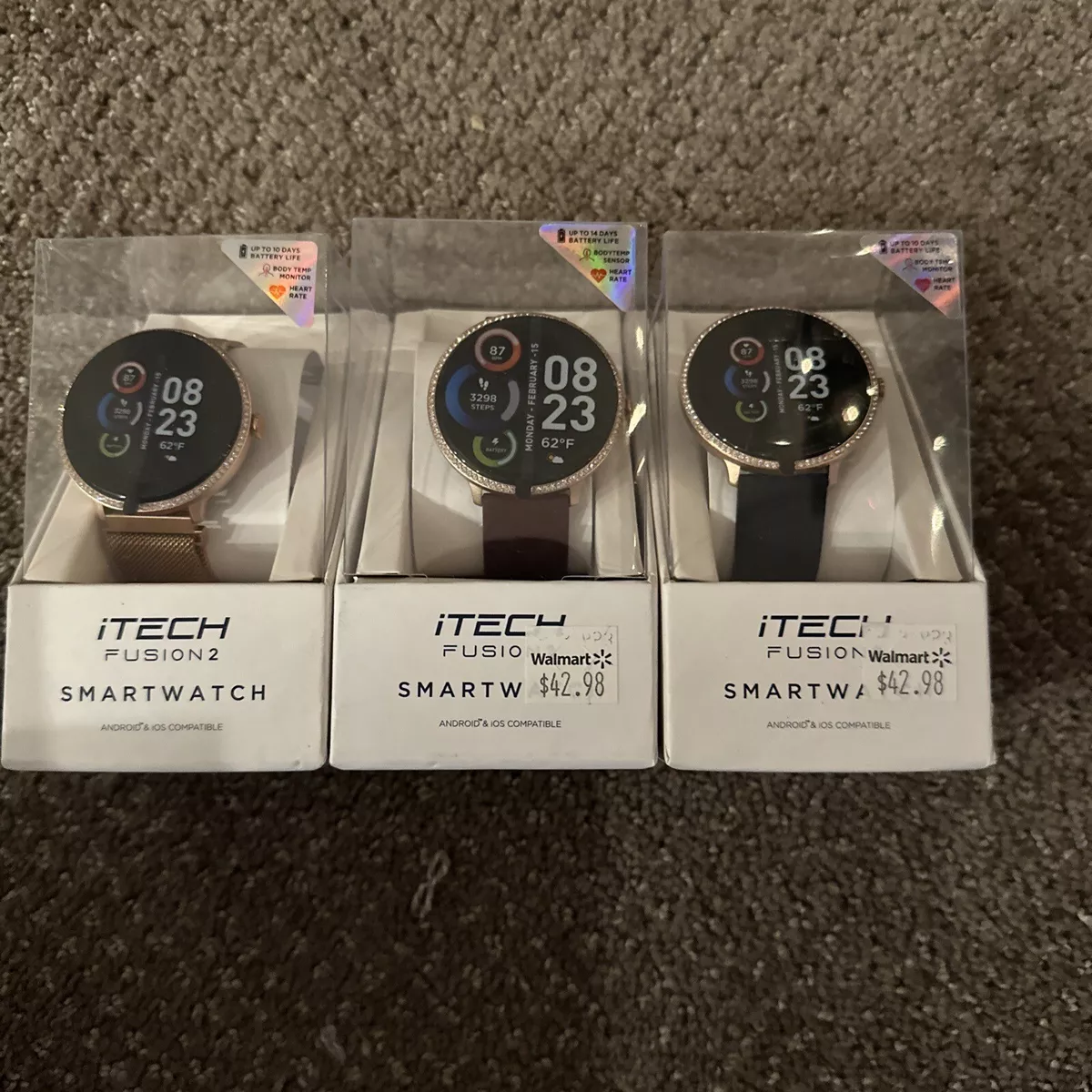 Itech fusion smartwatch round new arrivals