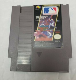 Major League Baseball (MLB) Nintendo NES 1988 Cartridge and Sleeve
