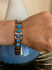 Magnetic Bracelet women Pure Copper Energy Stress Arthritis Pain Relief Anxiety