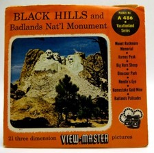 View-Master A486, Black Hills and Badlands National Monument, S4, 3 Reel Set