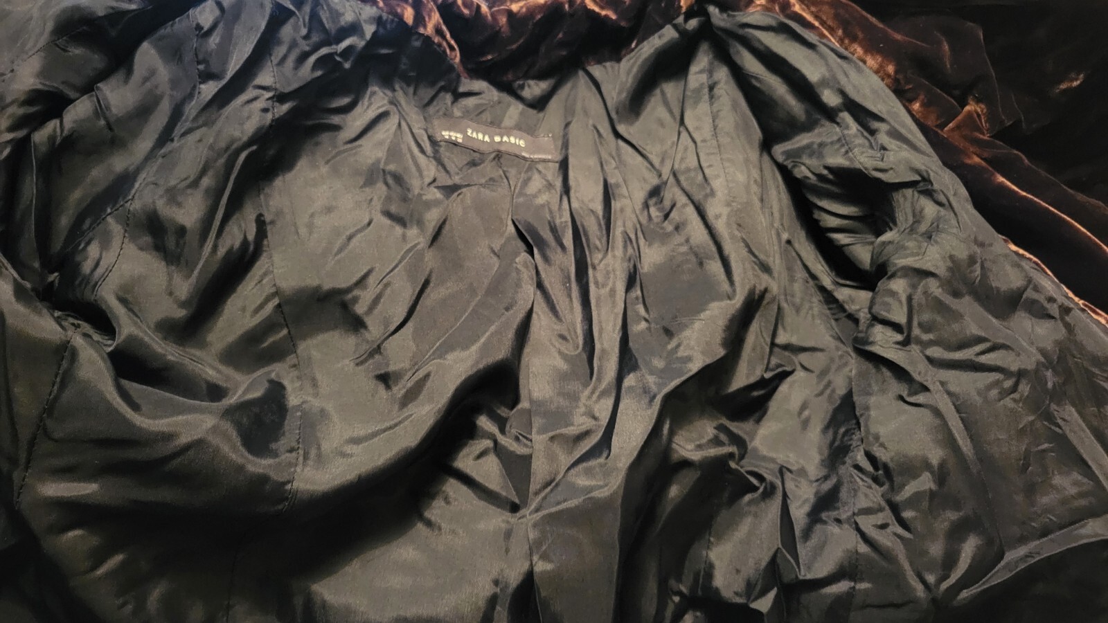 Zara Basic Double-breasted Balloon Collar Jacket … - image 9