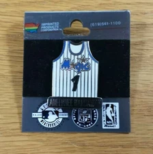 ANFERNEE HARDAWAY "Penny" Vintage 1990s ORLANDO MAGIC Jersey Logo Hat Lapel Pin