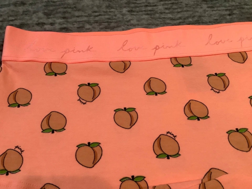 Victoria's Secret Rosa Melocotón Boyshort Bragas Coral Crema L Nuevo con Etiquetas Foto 4 de 4