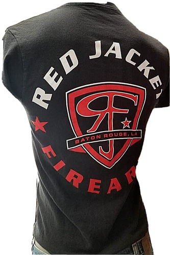 Red Jacket Firearms Black Graphic T-Shirt Size Small Baton Rouge Guns