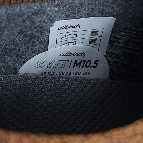 Allbirds Men's Trail Runners SWT Orange Honey Rust (Forage Tan Sole) Size 10.5 - Picture 7 of 7