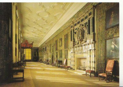 Derbyshire Postkarte - The Long Gallery - Hardwick Hall TZ290