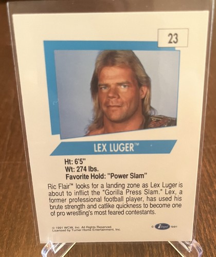 Impel WCW Lex Luger 1991 con Rick Flair CONFEZIONE FRESCA! π - Foto 2 di 2
