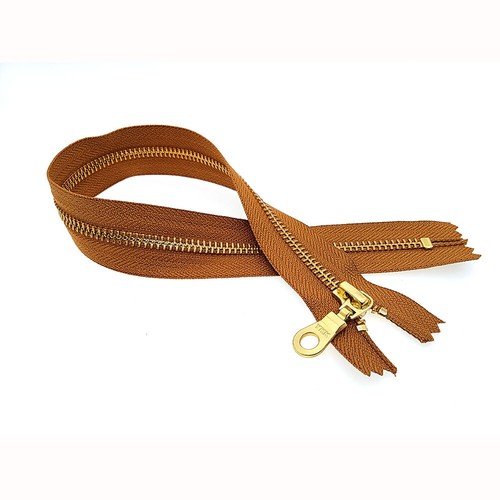 YKK NO 5# Brass Zip Zipper Closed End Metal Heavyweight Jacket Puller 50cm DIY - Picture 10 of 13