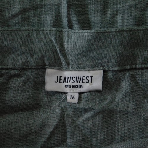 ~SS~ Size 16 JEANSWEST Chloe Midi Wrap Skirt in Sage - Picture 2 of 6