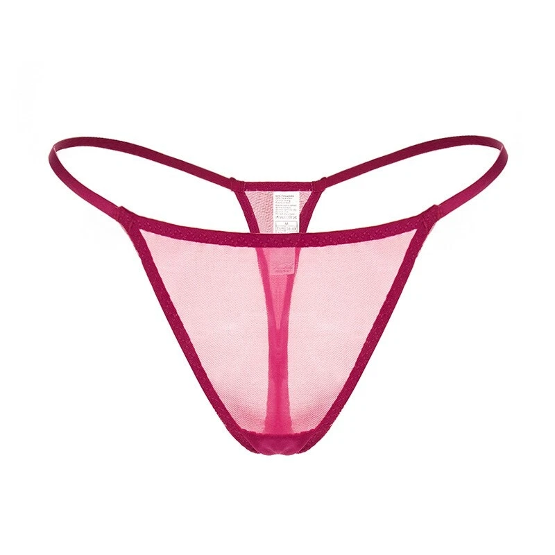 Paquete de 3 bragas de bikini de malla ligera para mujer ropa interior sin rostro Foto 3 de 4