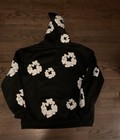 Black and white floral hoodie #floralhoodie